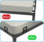 Mattress Holder for Metal Bed Frame Extra Thick Slide Stopper to Keep Mattress from Sliding 6 Pcs Non Slip