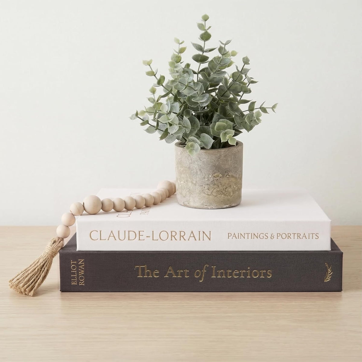 Vine Creations Decorative Books - Set of 2 Linen Hardcover Boxes with Storage - Aesthetic Fake Books for Decoration for Home, Shelf, Bookshelf Decor, Coffee Table Decor, as Storage or Keepsake Box