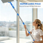 Window Cleaning Kit with Bucket 3 Gallon for Home Outdoor, Blue