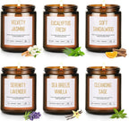 Scented Candles for Home, 6-Pack Soy Candle Gift Set, Up to 300 Hours