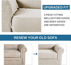 H.VERSAILTEX 2-Pieces Armchair Cover Chair Slipcovers - Image 8