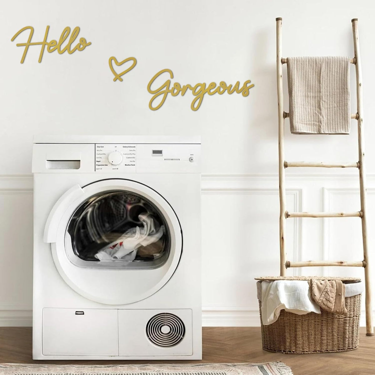 Metal Hello Gorgeous Wall Art Modern Farmhouse Wall Decor Signs