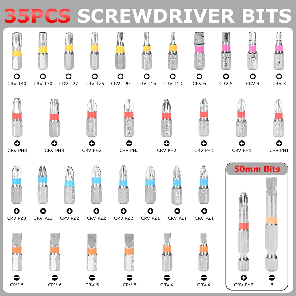 3.6V Electric Screwdriver Rechargeable, Cordless Screwdriver