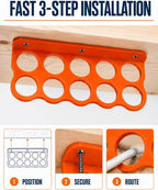 25 Pack Electrical Cable Support Bracket - 10 Hole NM Cable Organizers
