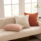 MIULEE Rust Decorative Throw Pillow Covers 16x16 Inch - Image 5