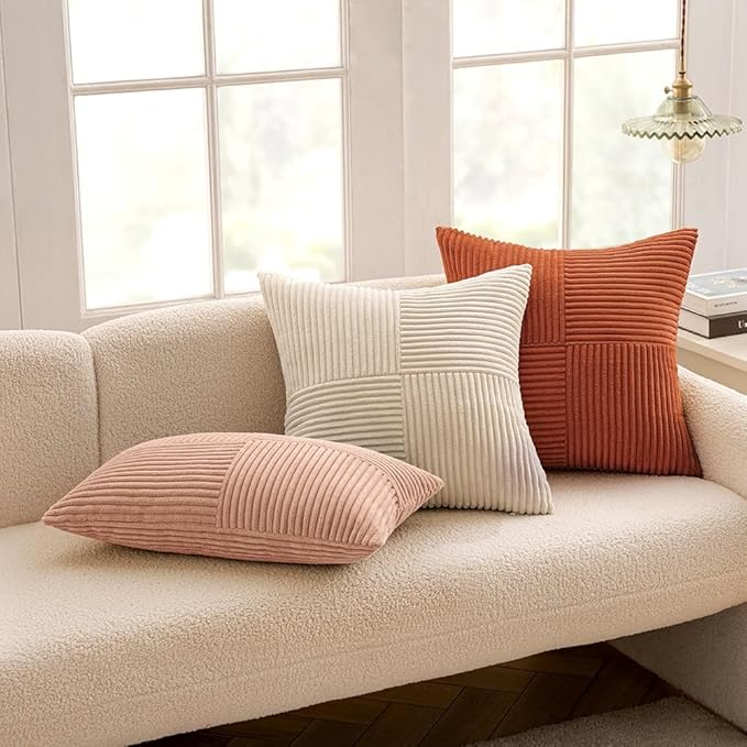 MIULEE Rust Decorative Throw Pillow Covers 16x16 Inch - Image 5