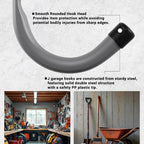 Garage Hooks, 4 Inch Heavy Duty Steel J Hooks for Wall, 12 Pack, Gray