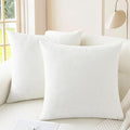 CaliTime Throw Pillow Covers Decorative 18 X 18 Inches Pack of 2 Cozy Chenille by CaliTime