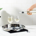 Restaurantware Wine Chilling Rod - 12.64 Inches Stainless Steel Wine Pour Spout With Chiller - Leak-Resistant Wine Accessory - Durable Silver Wine Cooler Stick