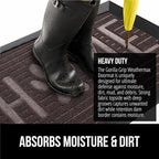 GORILLA GRIP 100% Waterproof All-Season WeatherMAX Doormat 35x23, US Designed - Image 4