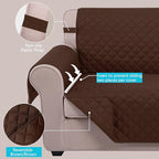 U-NICE HOME Recliner Chair Covers Reversible Chair Cover Pet Covers - Image 3