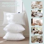 MIULEE Set of 2 Throw Pillow Inserts 24x24 Inches, Non-Woven Decorative Pillow - Image 6