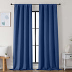 Simplebrand Ava Royal Blue Blackout Curtains by Simplebrand