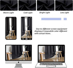 Simplebrand Ava Black Short 30 Inches Blackout Curtain 2 Panels Set, Half - Image 9