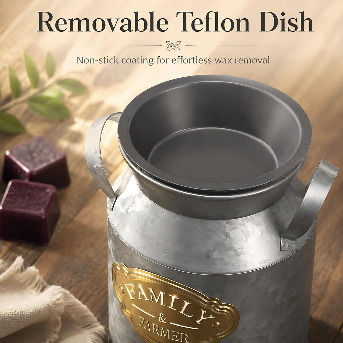 NAFANG Galvanized Electric Wax Melt Warmer,Wax Warmer for Scented Wax