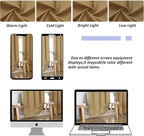 Simplebrand Ava Gold Short Blackout Curtains - Image 9