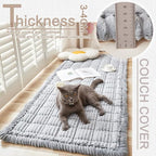 Couch Cover for Dogs Washable, Fuzzy Pet Couch Covers for 3 Cushion Sofa Pet - Image 3