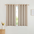 NICETOWN Linen Kitchen Window Curtains Over Sink, Grommet Privacy Added Thick by NICETOWN