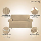 Easy-Going Stretch 4 Seater Sofa Slipcover 1-Piece Sofa Cover Furniture - Image 4