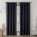 Simplebrand Ava Black Blackout Curtains by Simplebrand