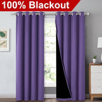 NICETOWN Total Shade Curtains and Draperies, Heavy-Duty Full Light Shading - Image 2