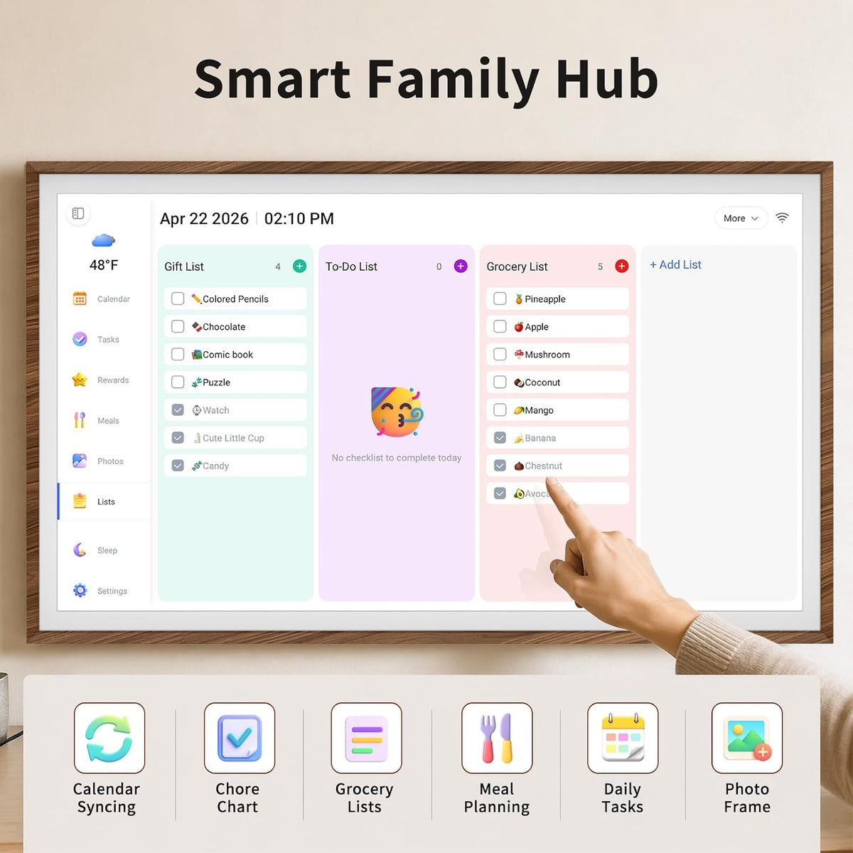 32"Digital Calendar Smart Calendar Electronic Calendar for Wall