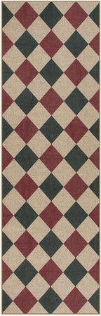 Lahome Christmas Runner Rug, 2x8 Checkered Christmas Decor Non Slip Entryway - Image 8