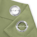 LEMOMO Blackout Curtains 66 x 72 Inch Long Sage Green Curtains Set of 2 Panels - Image 5