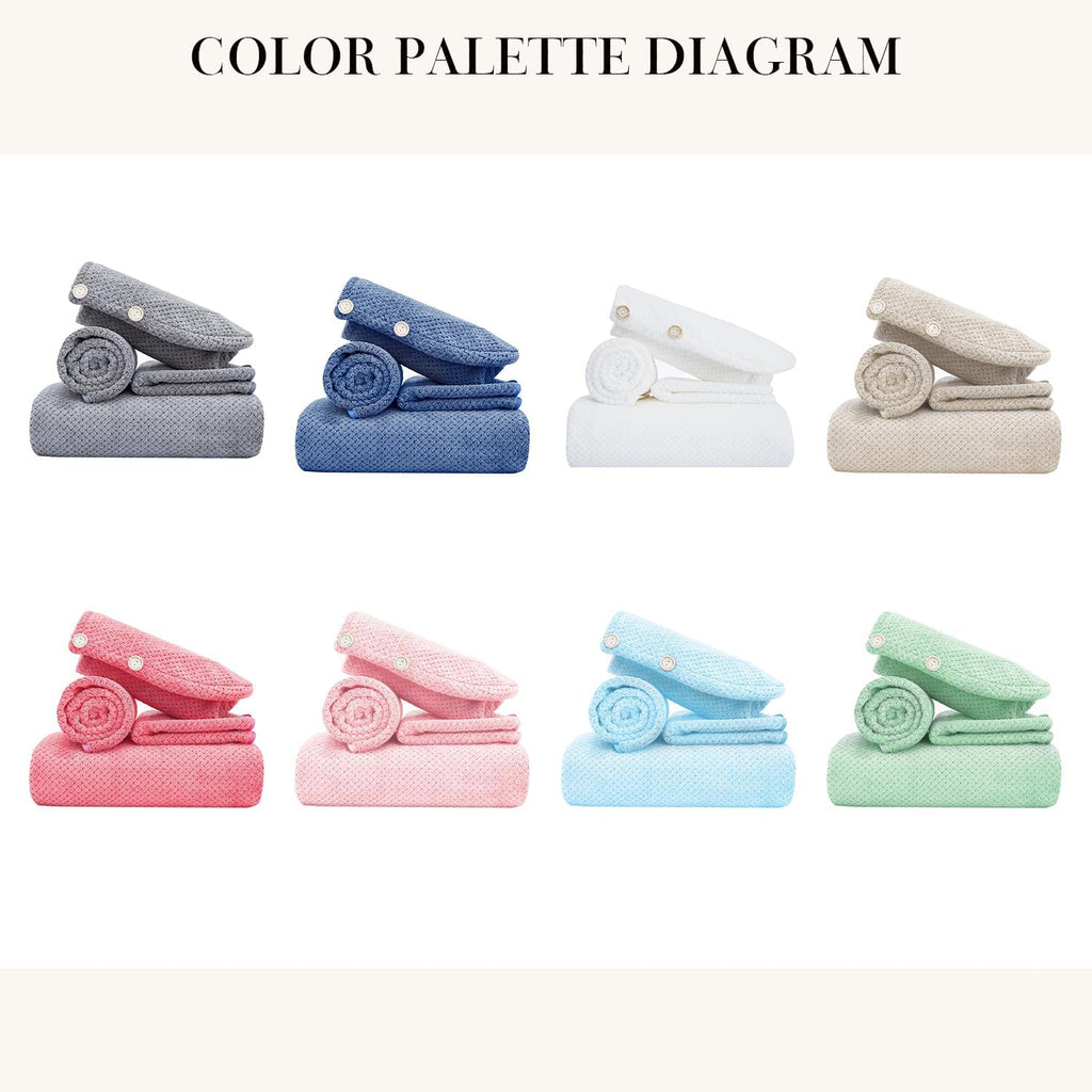 Pink Towels 4 Piece Pink Towel Set, 35x70 in Extra Large Bath Towel Hand Towels Hair Towels Washcloths - Highly Absorbent Quick Dry, Soft Towel Set for Bathroom, Pack of 4