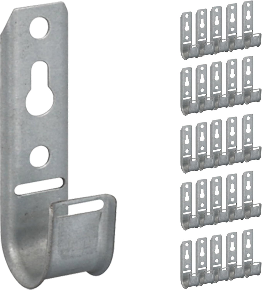 ICC 3/4-Inch Wall Mount J Hook Cable Management, Without Clip, 25-Pack