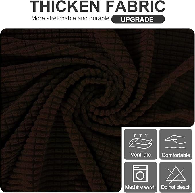 U-NICE HOME Stretch Futon Cover Armless Bed Slipcover - Image 5