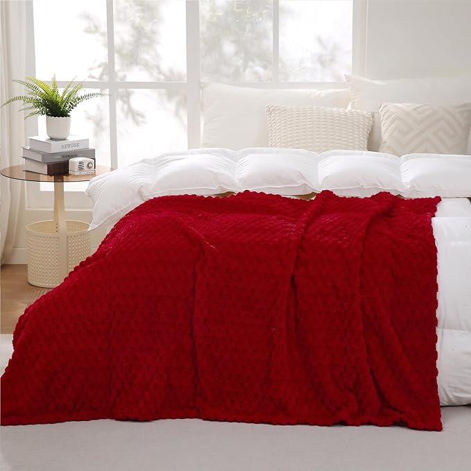 Red Throw Blanket 50"×60" inches Gifts - Image 3