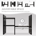 Jerry & Maggie Adjustable Rotatable Wood Desktop Display Shelf Black