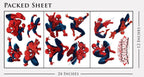 Spiderman Sticker Pack for Kids Room Wall Decor | Peel and Stick Wall Decal for Ultimate Spider-man Party Decoration by Dekosh