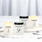Scented Candles for Home,4 Pack Soy Candle Gift Set with 4 Fragrance Scents,Aromatherapy Lavender Floral & Wood Candles for Relaxation,Long Lasting Spa Candles for Bedroom Bathroom Gifts for Women