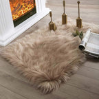 Ashler Faux Fur Rug, Fluffy Shaggy Area Rug Ultra Soft 2 x 2.9 Feet Rectangle by AshlerHomeDeco