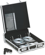 Vaultz Locking DVD Storage Case, 128 CD Holder, Video Game Organizer, Black