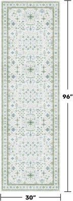 Hazo Haus Oushak Wide Hallway Runner Rug 2'6"x8' - Image 2