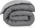 Bare Home Reversible Comforter (Queen, Grey/Light Grey)