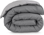 Bare Home Reversible Comforter (Queen, Grey/Light Grey)