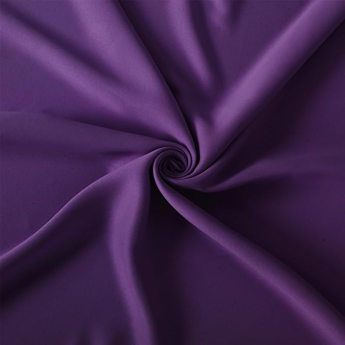 LEMOMO Purple Blackout Curtains 66 x 63 Inch Length/Set of 2 Curtain - Image 5