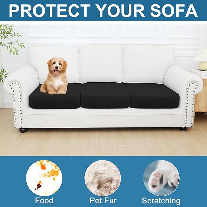 Smiry Printed Couch Cushion Covers, Stretch Soft Couch Covers - Image 7