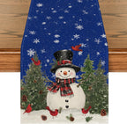 Artoid Mode Snowman Christmas Table Runner Home Party Decor 13x120 Inch