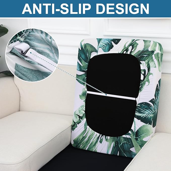 Smiry Printed Couch Cushion Covers, Stretch Soft Couch Covers - Image 4