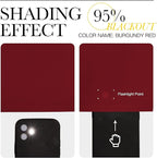 NICETOWN Burgundy Curtains Blackout Drape Panels - Image 5