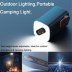 Mini Portable Air Pump 3in1 Rechargeable w/Lantern, Inflate/Deflate Pool Floats, Air Mattress, Camping Essentials, Pool Accessories, Compact, Long Battery, USB-C
