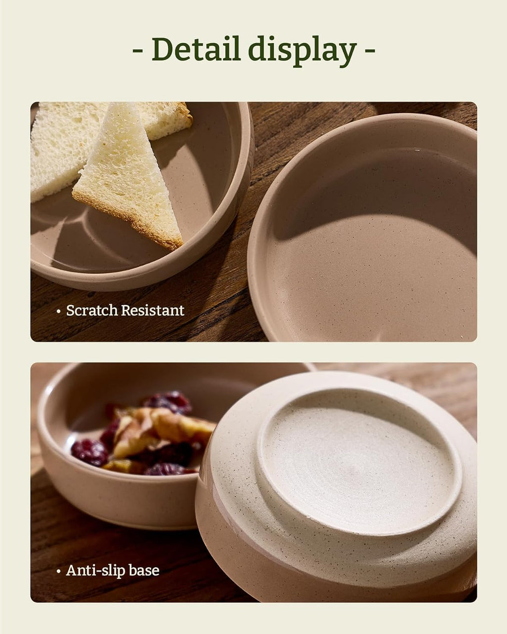 famiware Ceramic Soy Sauce Dish, 4oz Dipping Bowls Set of 6, Cinnamon Brown