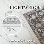 Washable 2x3 Entryway Area Rug: Vintage Soft Thin Door Mat - Image 8