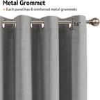 100% Blackout Shield Grey Blackout Curtains - Image 5