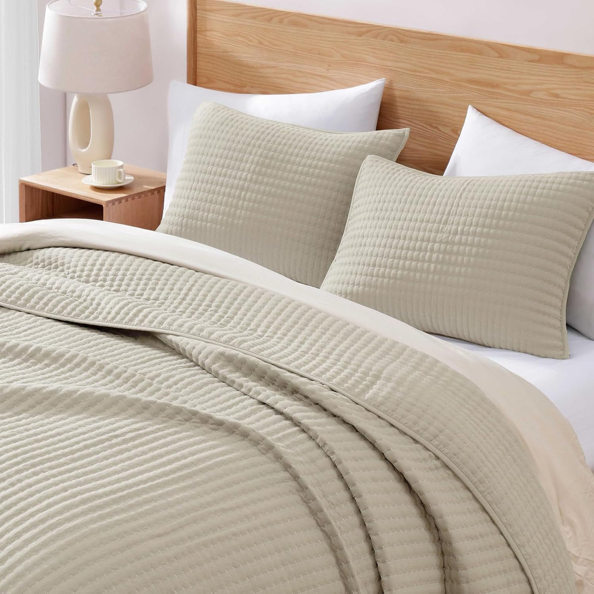 Queen Quilt Lightweight Bedspreads Oatmeal Queen Size Quilt Bedding Set